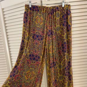 Ella Moss Wide-leg Silk Pants